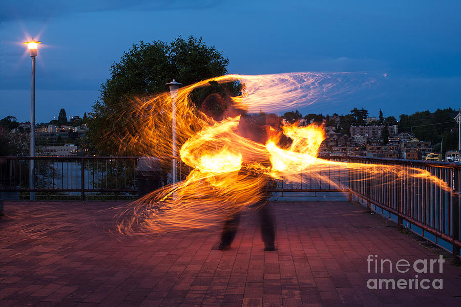 Seattle Photograph - Fiery Dancer by Mike Reid