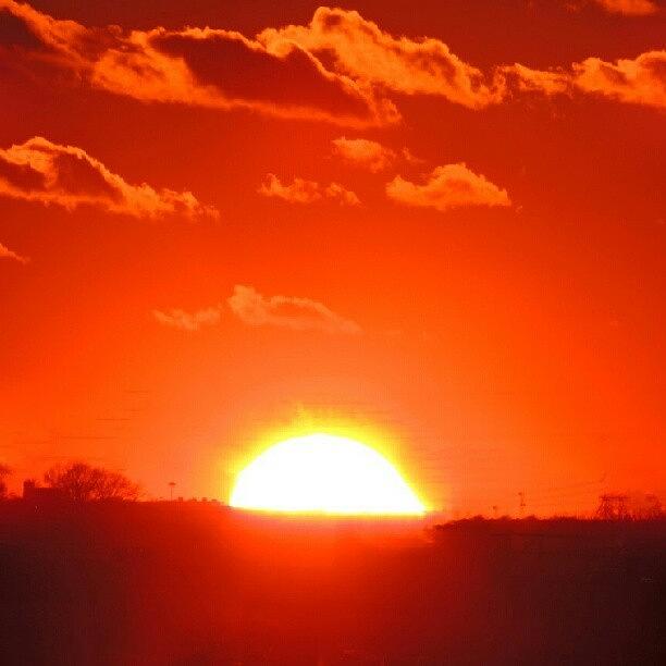 Sunset Photograph - Fiery Night Sky by Kelli Stowe