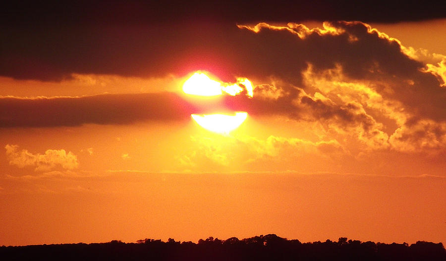 Fiery Sunset Photograph by Stephen Ogle - Fine Art America