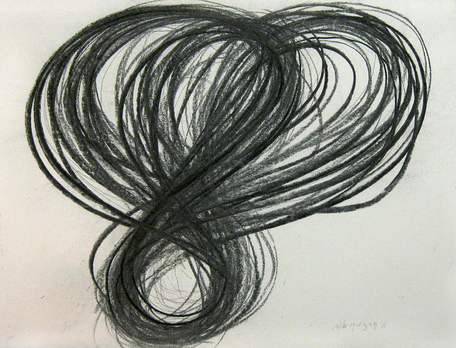 Figure-Eight of Hearts No. 2 Drawing by Michael Morgan