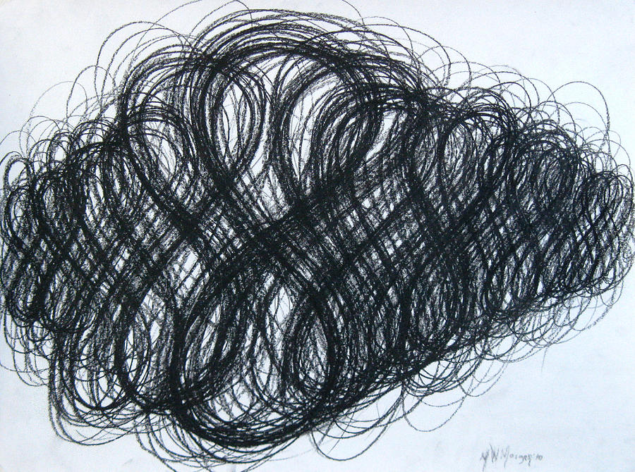 Figure Eight Study Number Ten Drawing by Michael Morgan