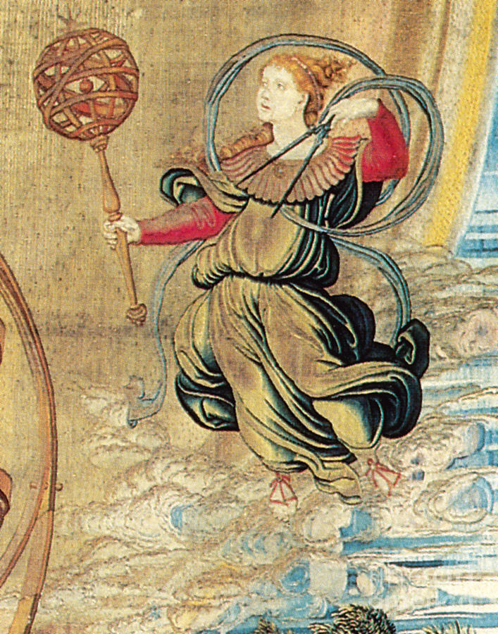 Figure From Renaissance Tapestry Photograph by Photo Researchers