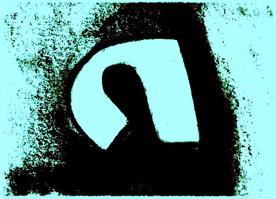 Abstract Digital Art - Figure in mirror by Joseph Ferguson Abstract Digital Art - Figure in mirror by Joseph Ferguson