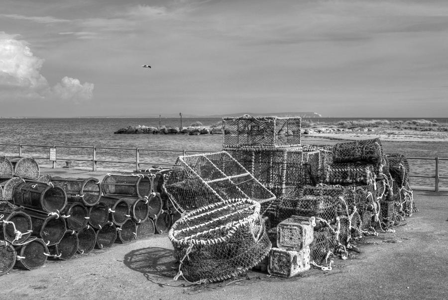 Fiishing nets at Mudeford Quay Photograph by Chris Day
