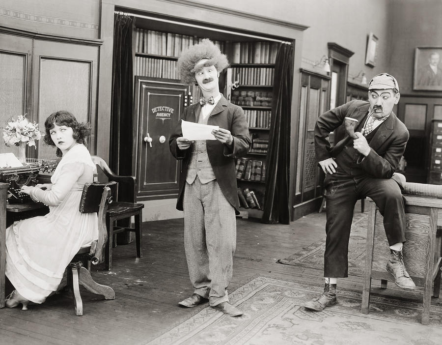 Film Still: Sleuths, 1919 Photograph by Granger