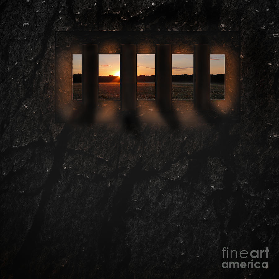 Jail Photograph - Filtered Light by Joe Russell