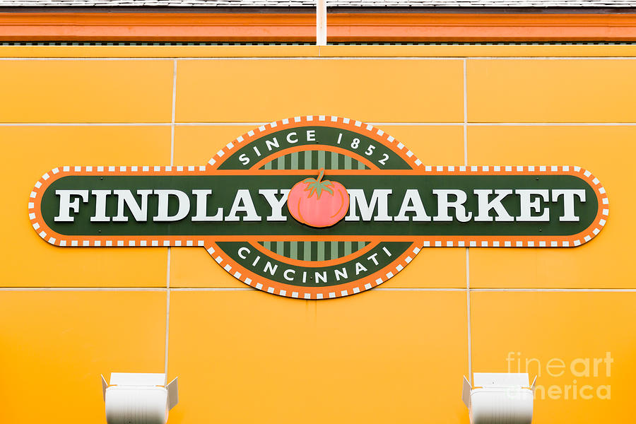 Cincinnati Photograph - Findlay Market Sign in Cincinnati Ohio by Paul Velgos