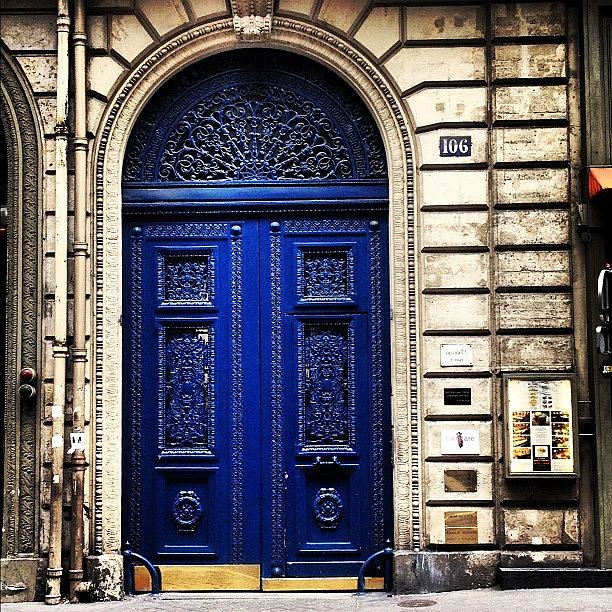 Paris Photograph - Fine Blue 106 by Maddie Madwolfie
