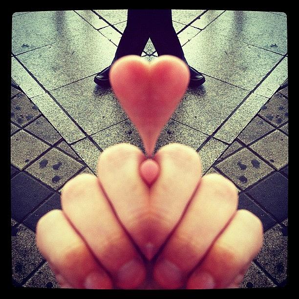 Ig Photograph - Fingers Heart #israel #ig #picoftheday by Aviad Rozenberg