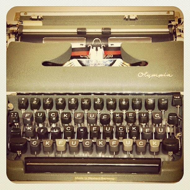 Fuck Photograph - #fionabanner #fuck #typewriter by T C