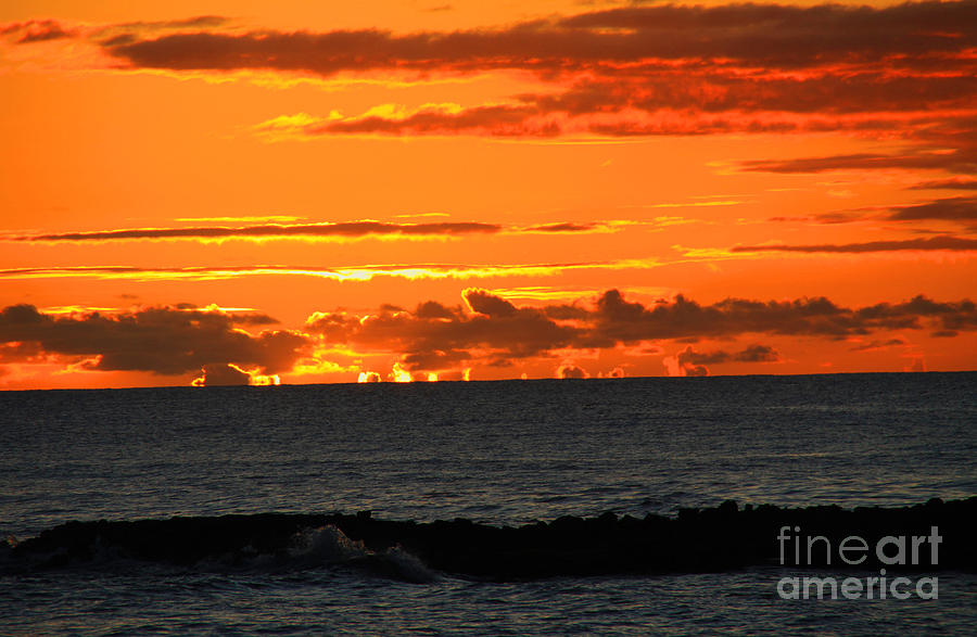 Sunset Photograph - Fire and water by Dana Kern