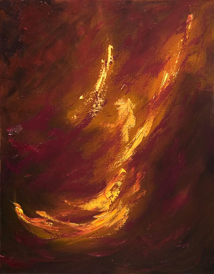 Fire Angel Painting by Shannon Grissom