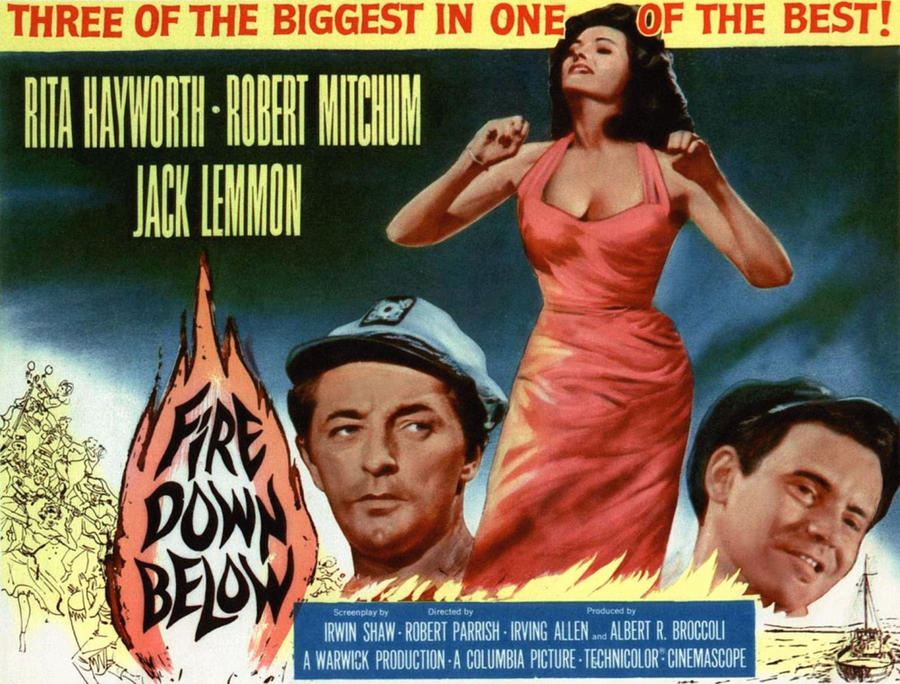 Movie Photograph - Fire Down Below, Robert Mitchum, Rita by Everett