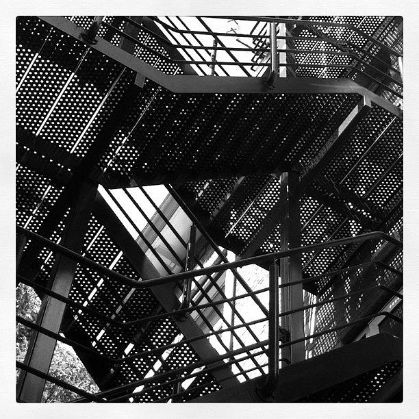 Abstract Photograph - Fire Escape. #steel #construction by Robbert Ter Weijden