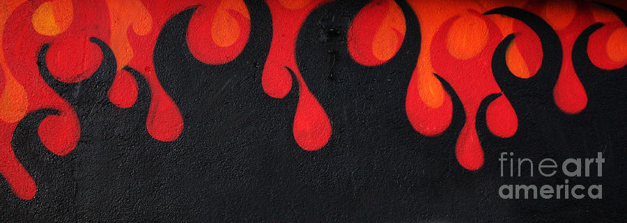 graffiti fire red