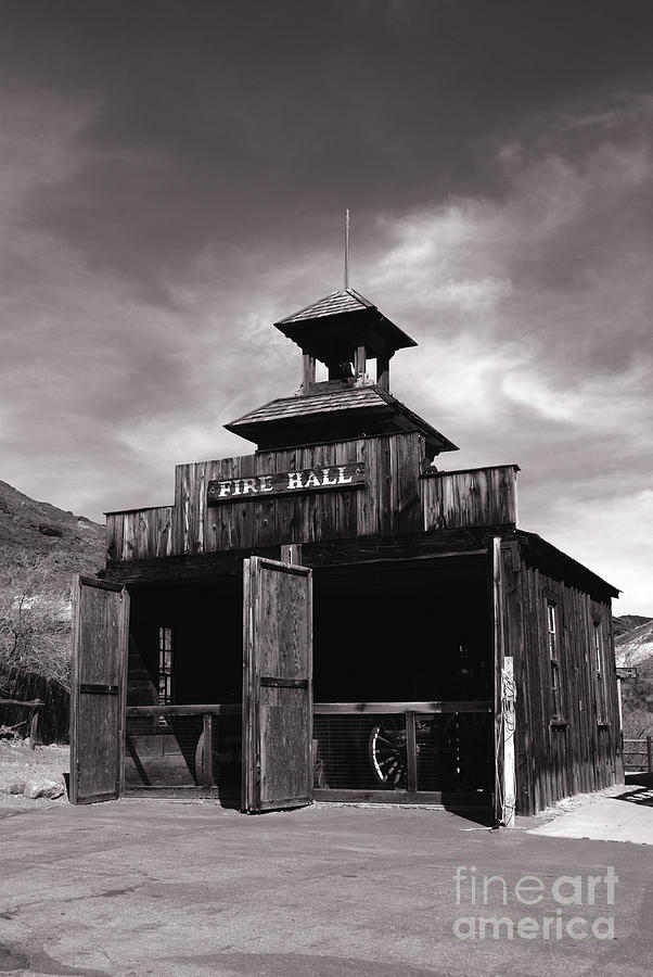Fire Hall in Calico Ghost Town California Photograph by Susanne Van Hulst