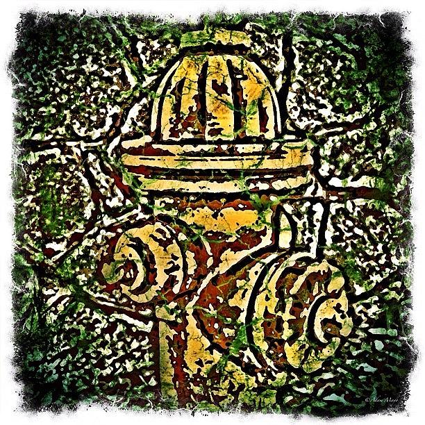 Grunge Photograph - Fire Hydrant - Hdred & Grunged & by Photography By Boopero