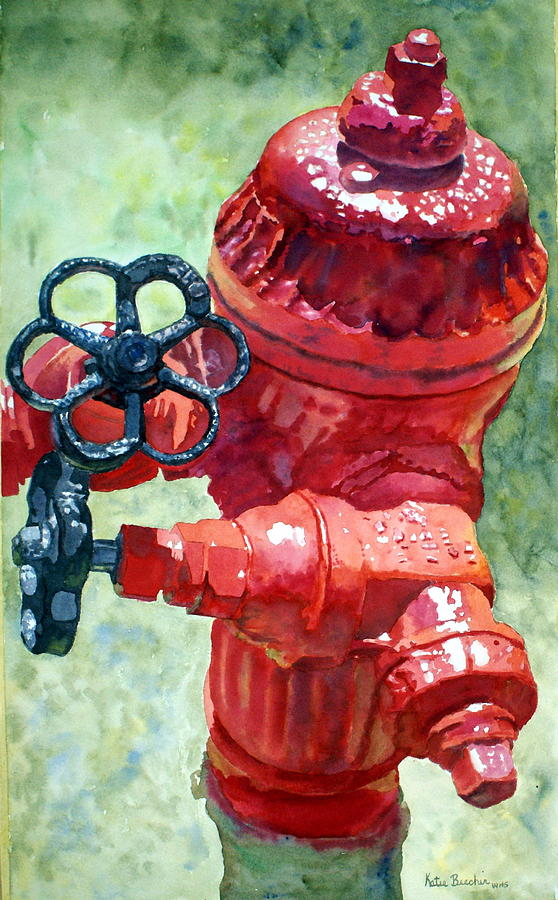 fire hydrant red paint