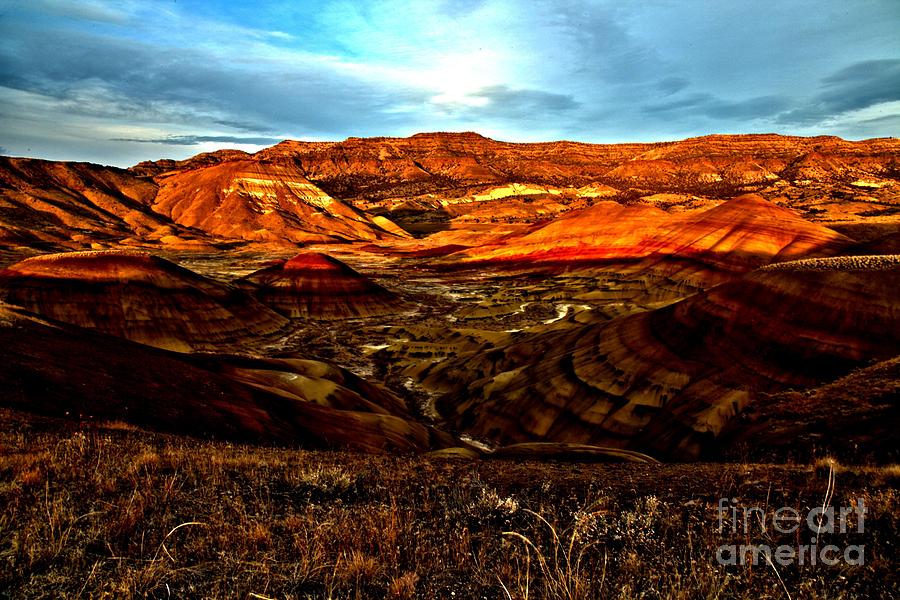 Fire In The Painted Hills Photograph by Adam Jewell