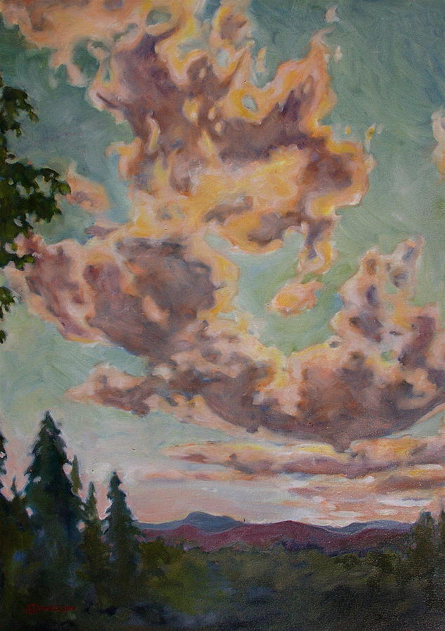 Fire in the Sky Painting by Andrew Danielsen