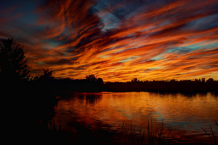 Sunset Photograph - Fire Sky II  by Saija Lehtonen