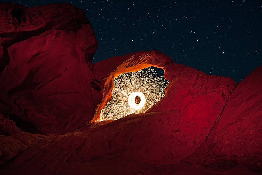 Desert Photograph - FireArch by Rick Berk