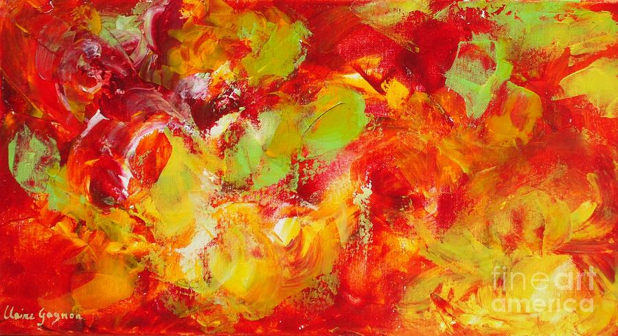 Fireball Painting by Claire Gagnon