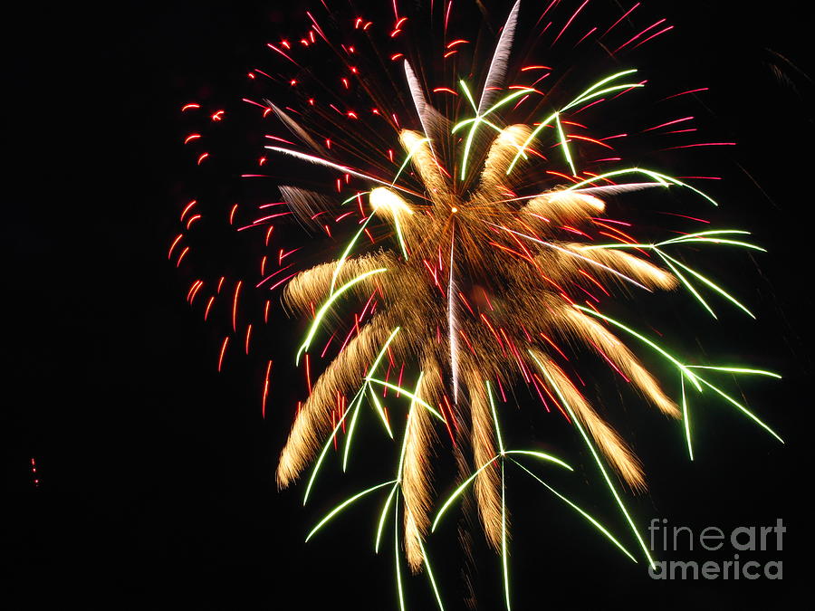 Independence Day Photograph - Fireworks 02 by Ausra Huntington nee Paulauskaite