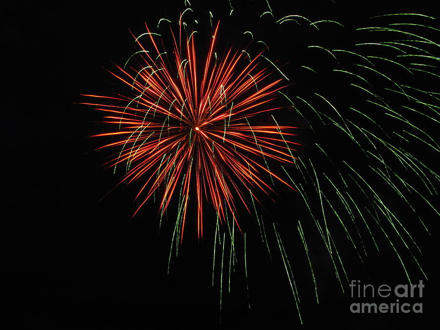 Independence Day Photograph - Fireworks 03 by Ausra Huntington nee Paulauskaite