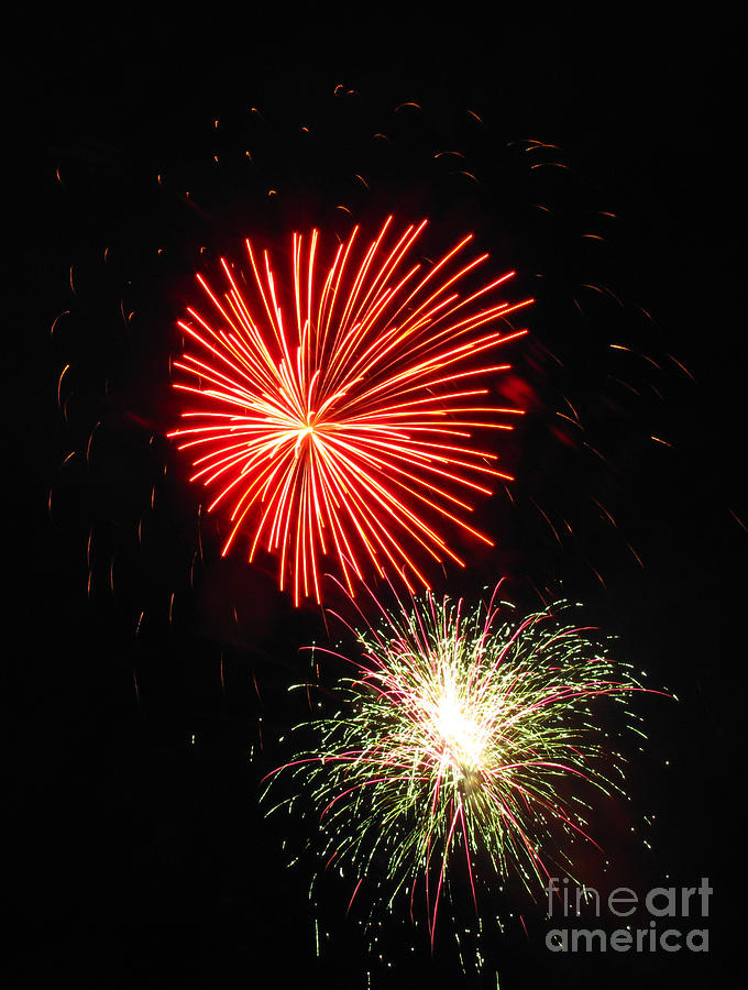 Independence Day Photograph - Fireworks 04 by Ausra Huntington nee Paulauskaite