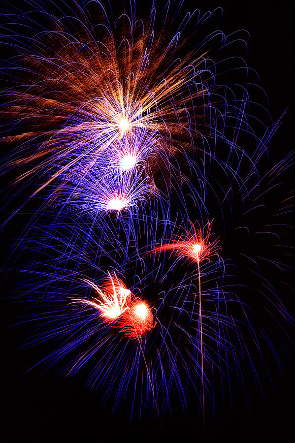 Fireworks Photograph - Fireworks 2 by Isaac Silman
