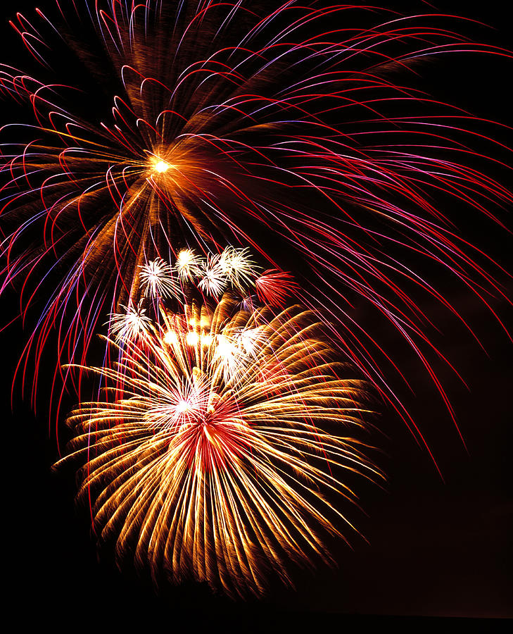 Fireworks Photograph - Fireworks Display by G. Brad Lewis