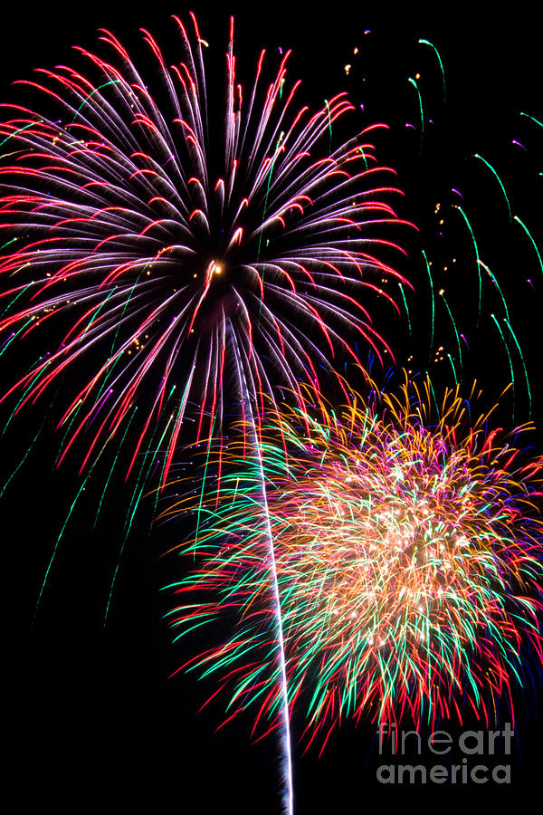 Fireworks Photograph - Fireworks by Matthew Trudeau