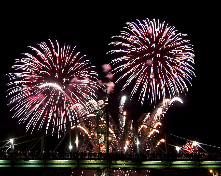 Fireworks Photograph by Michael Dorn