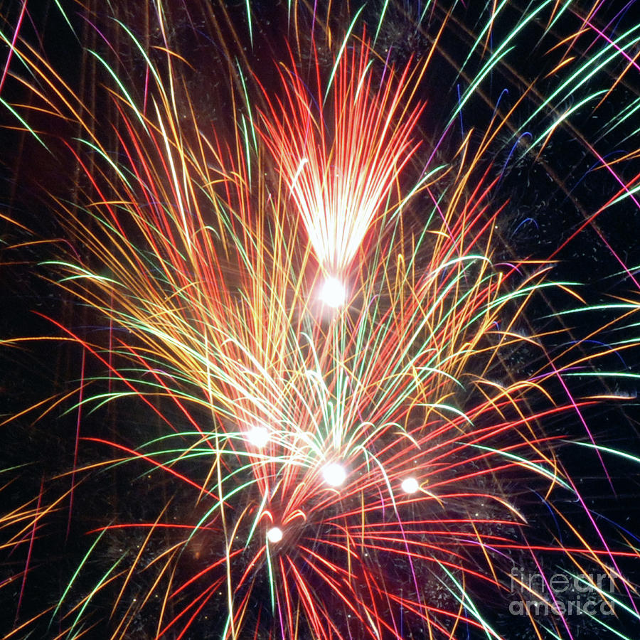 Fireworks One Photograph by Ronald Grogan