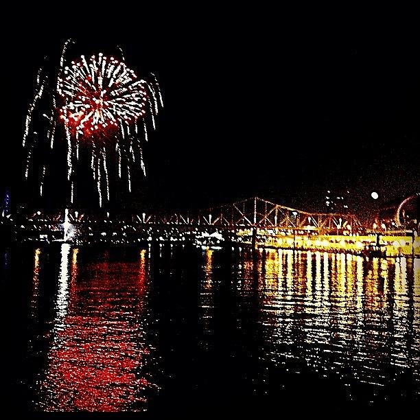 Fireworks Over Louisville, Kentucky Photograph by Kay Anderson