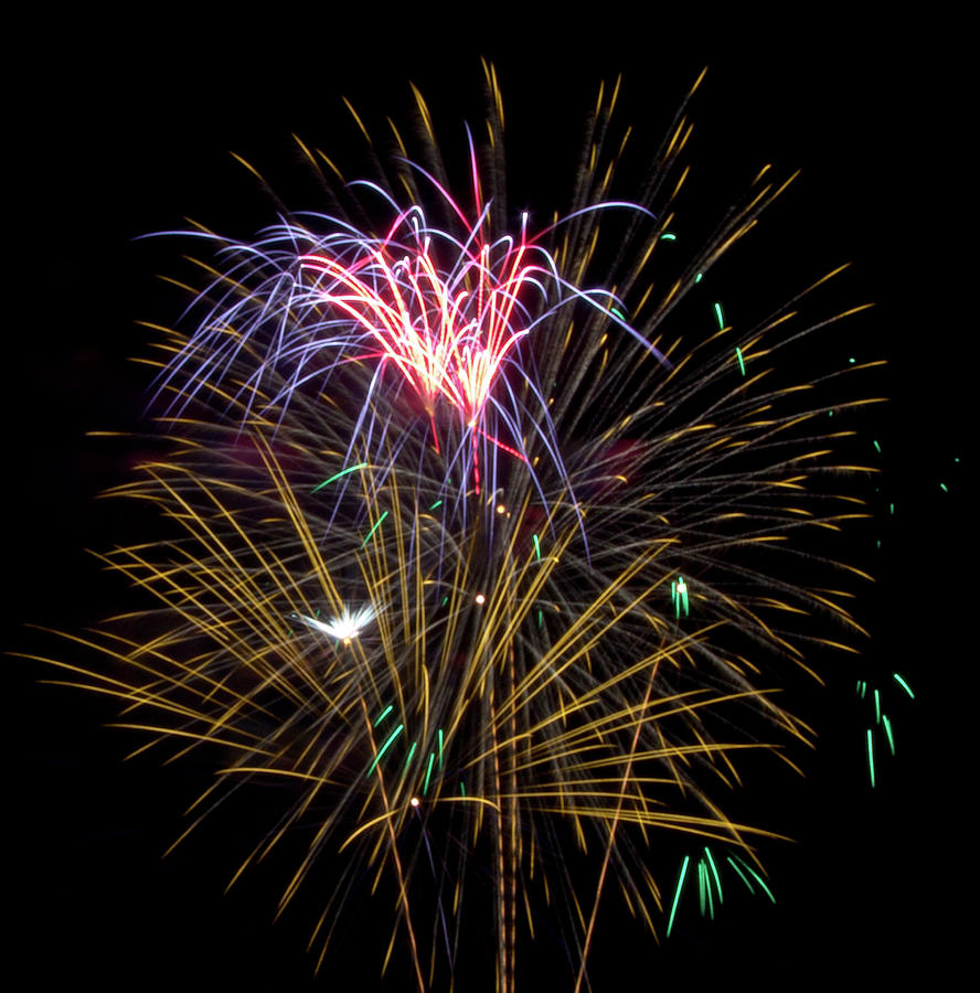 Fireworks Pink Photograph by Michael Trammell - Fine Art America