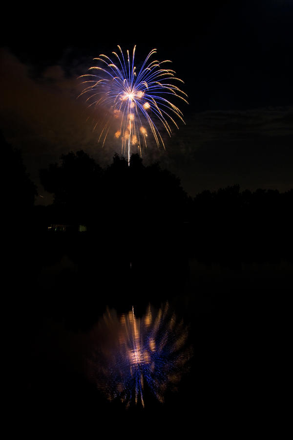 Fireworks Reflection Photograph by James BO Insogna