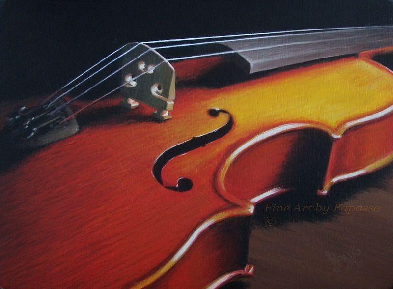 Firey Fiddle Painting by Kathie Papasso - Fine Art America