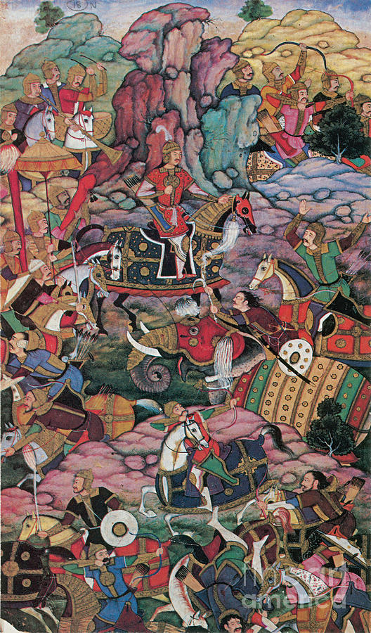 First Battle Of Panipat, 1526 Photograph By Photo Researchers