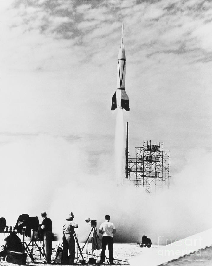 First Cape Canaveral Launch Photograph by Science Source