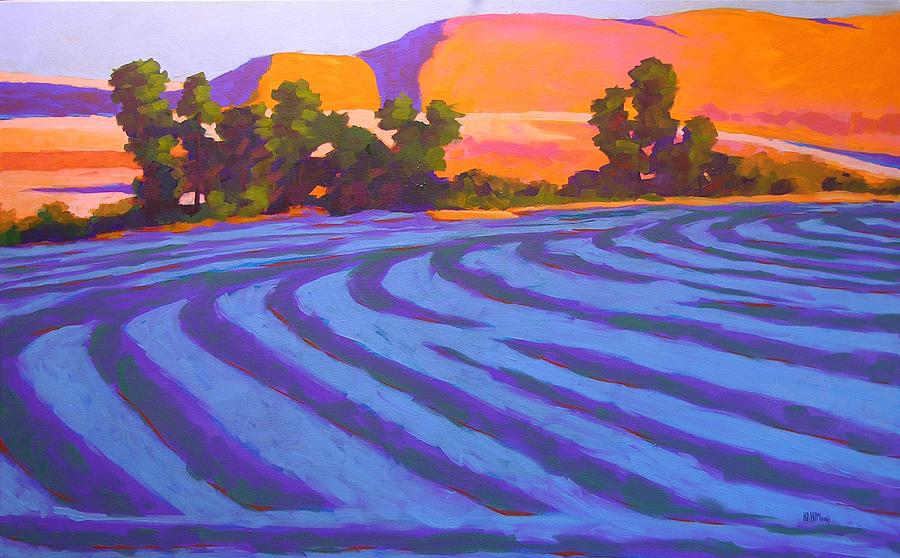 Landscape Painting - First Cutting by Mary McInnis