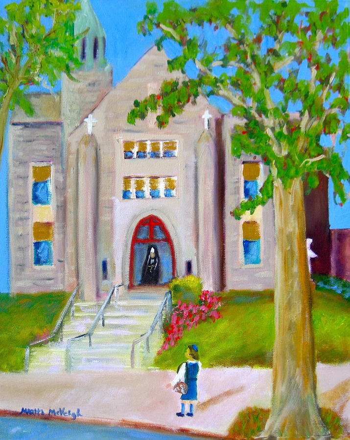 First Day Of School Painting by Marita McVeigh