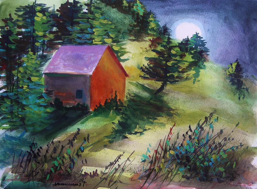First Full Moon Night Painting by John Williams