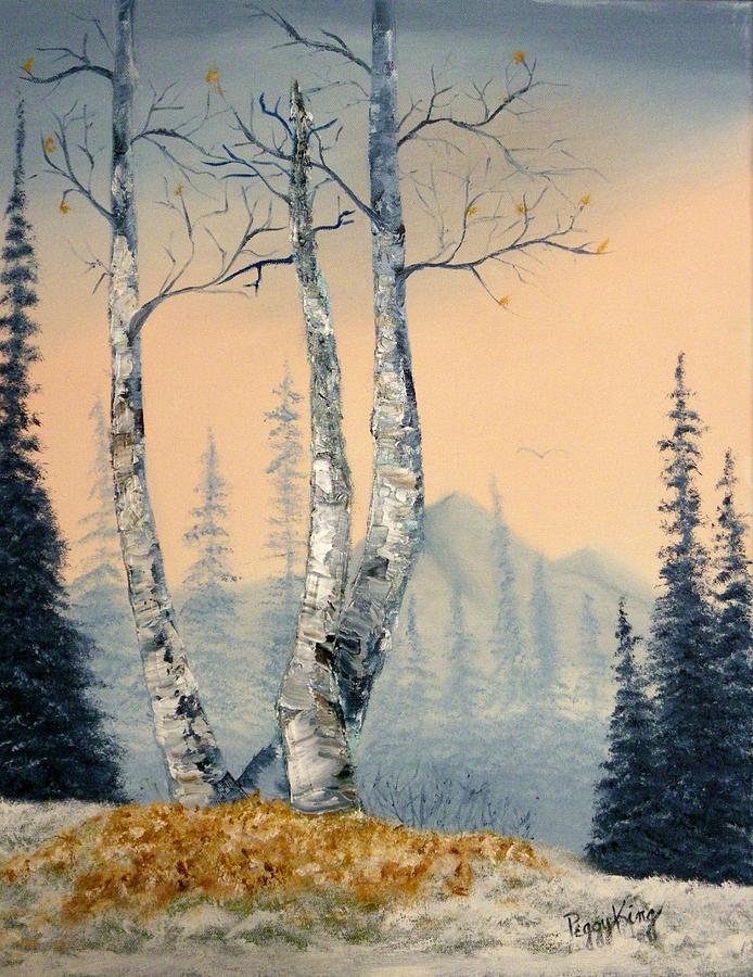 First Kiss of Winter Painting by Peggy King