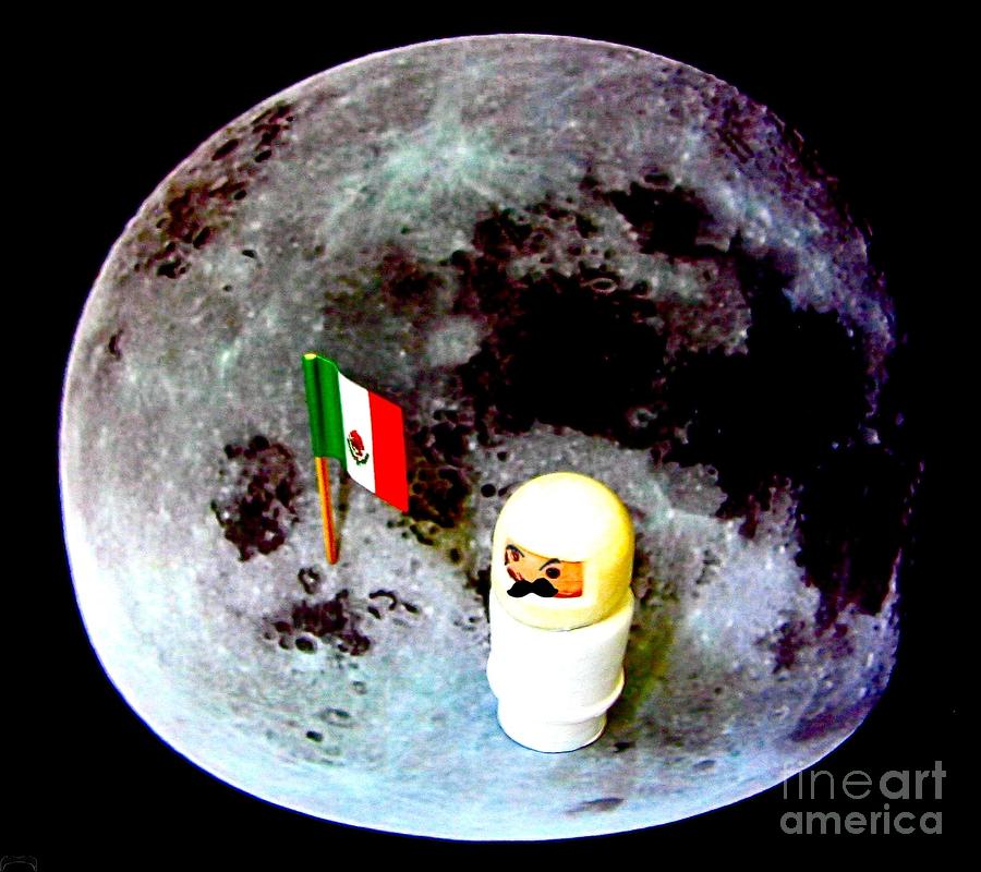 First Mexican Man on the Moon Photograph by Ricky Sencion