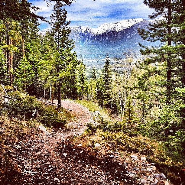 Rockies Photograph - First Ride On Highline? Check. #rockies by John Gaucher