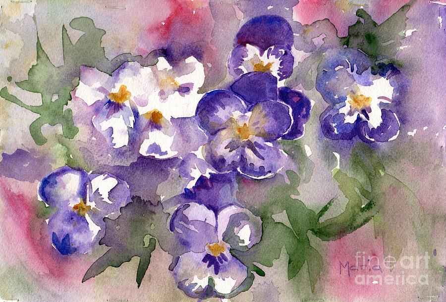 Flower Painting - First Sign Of Spring by Maria Reichert