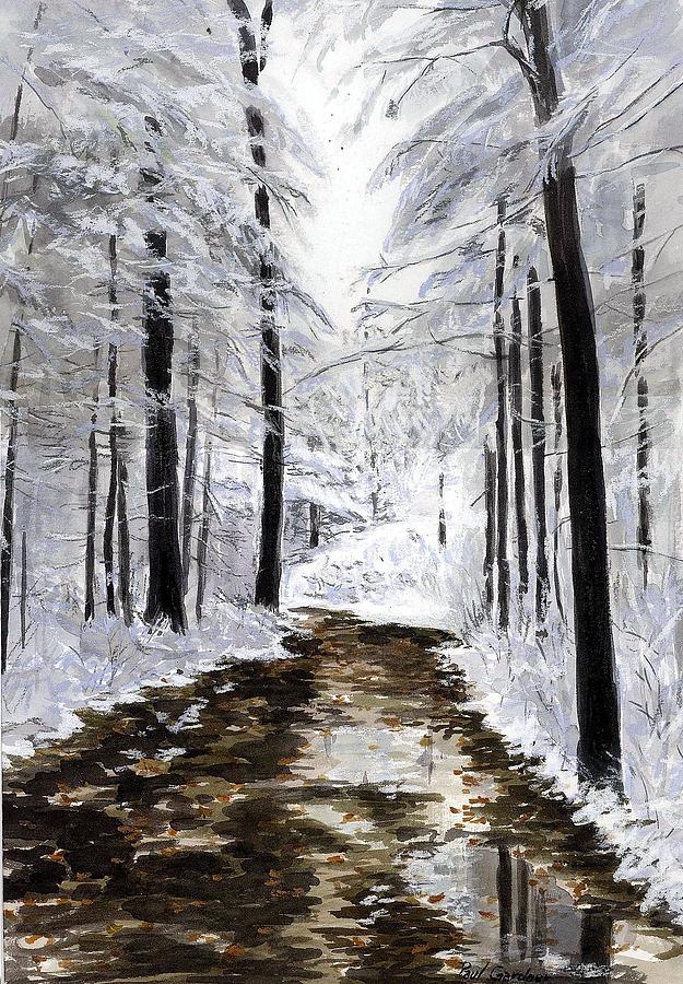 First Snow Painting by Paul Gardner