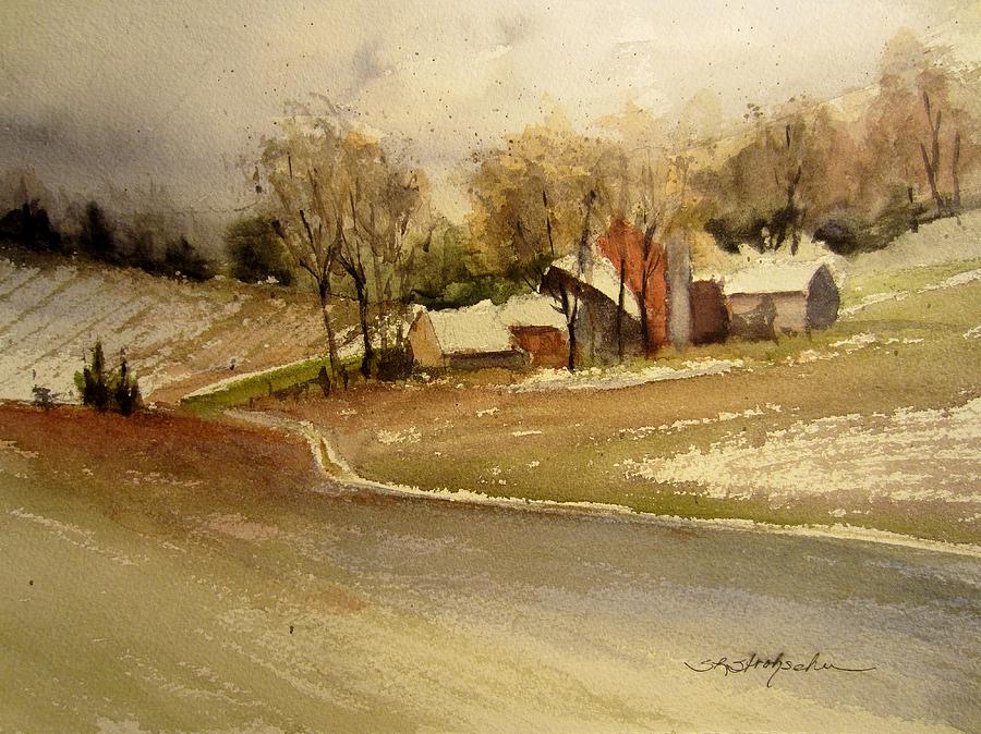 First Snowfall Painting by Sandra Strohschein